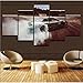 Produktbild Wuwenw Framework Modern Canvas For Living Room Wall 5 Panel Sports Car Drift Painting Modular Poster Hd Home Decor Printed Pictures Art,4X6/8/10Inch,With Frame