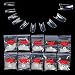 SupplyEU 500pcs Clear Acrylic UV Gel French False Fake Nail Art Tips