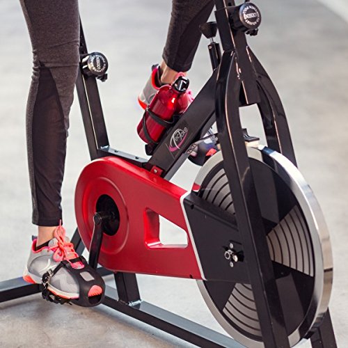 TecTake Indoor Cycling Fitness Bike Ergometer Fahrrad Rad Heimtrainer mit Computer - 3