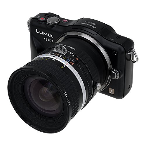 Fotodiox Adaptateur de monture d objectif pour Objectif Nikon F    Cam  ra Num  rique sans Miroir -Mirrorless Digital Camera  Syst  me Micro Four Thirds -MFT  Micro 4 3  comme Panasonic Lumix G DMC-GH4 et Black Magic Pocket Cinema Camera