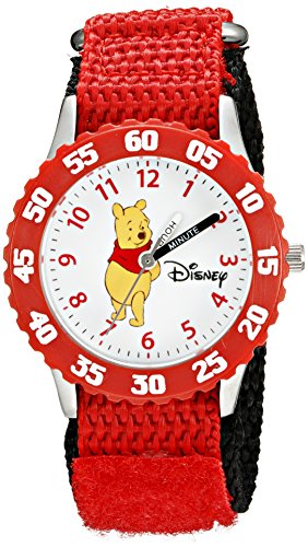 Disney by Ewatchfactory Kinder-Armbanduhr Stainless Steel Time Teacher Lernuhr nylon rot W000099 Disney by Ewatchfactory Kinder-Armbanduhr Stainless Steel Time Teacher Lernuhr nylon rot W000099