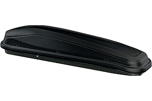 VDP Dachbox JUEASY300 300 Liter schwarz + Alu Dachträger RB003 kompatibel mit Hyundai Tucson (5Türer) ab 2015