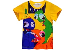 DONY Rainbow Camisetas Friedns Disfraz Ropa Manga Corta T-Shirt para Niña Chico Chica de DiversióN GráFico 3D Verano Cosplay Escuela Tema Mardi Gras Navidad Fiesta Halloween
