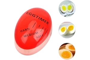 WOO LANDO Neuzeit Eieruhr, Timer für gekochte Eier, Anzeige hart/medium/weich, unendlich wiederverwendbar
