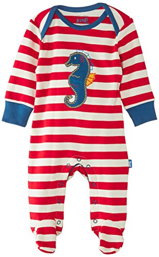 Kite Baby-Boys Seahorse Striped Round Collar Sleepsuit, Blue (French Navy), 0-3 Months