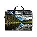 Produktbild Ahomy Lake Irene Colorado Wasser, Reflexionen Himmel Wolken 35,6–39,1 cm Multifunktional Stoff Wasserdicht Laptop Tasche Aktentasche Schultertasche Messenger Bag