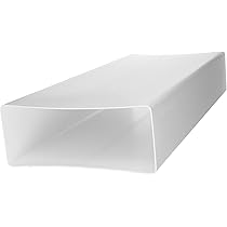 Canale Rettangolare Per Ventilazione 204x60 Mm - Lunghezza 0,5m - Per Riscaldamento E Raffreddamento