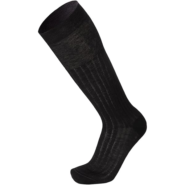 Tubo Lungo Calzini Uomo Tradizionale 100% Cotone Pieno Lunghezza Al Ginocchio 6 - Foto 3