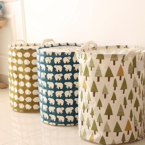 Faltbare Wasserdichte Wäschekorb Wäschetonne Spielzeug Tasche Kann Bin Beutel Korb – Blau, Generic - 6