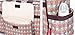 Allis Fashion Tote Changing Bag (Red/Grey)