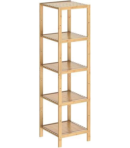Zeller 13574 Scaffale con 3 basi, in Legno di bambù, 37x33x80 cm