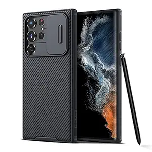 Nillkin Galaxy S22 Ultra Case with Camera Cover, TPU CamShield Pro Case with Slide Camera Protection, Slim Fit Thin Shockproof Cover for Samsung Galaxy S22 Ultra 6.8