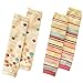 Set of 2 Cute Colorful Stripe&Flower Baby Girl Leg Wamers Comfy Leg Guards,0-3Y