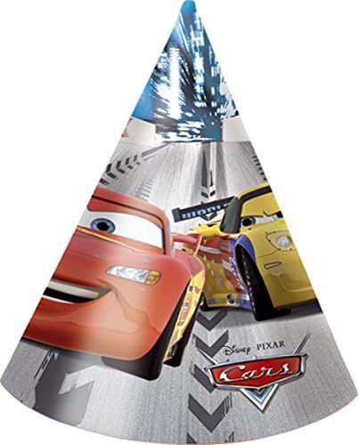 Cars Party hats, 6pcs.