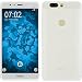 Produktbild PhoneNatic Case für Huawei Honor V8 Hülle Silikon weiß transparent + 2 Schutzfolien