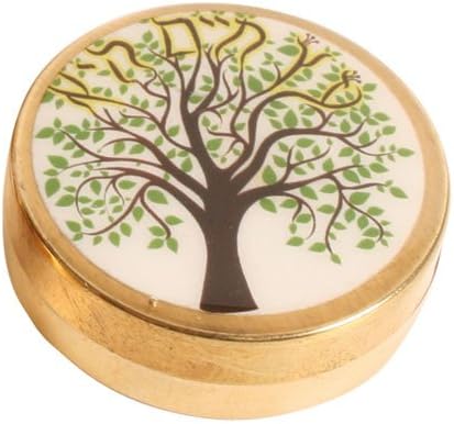 Pill Box / Small Trinket Box - TREE of LIFE / Summer Tree Design - 4.5cm