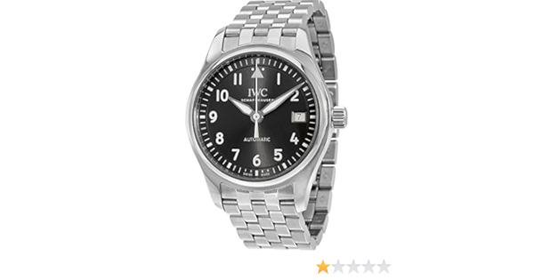 IWC Unisex Pilot 36 mm Stahlarmband \u0026 Gehäuse Saphirglas Automatik Grau  Zifferblatt Analog IW324002 : Amazon.de: Uhren