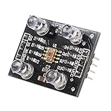 Este sensor de color TCS230 viene con entrada y salida digital que permiten la interfaz directa a un microcontrolador u otro circuito logico.
