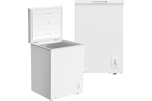 YUNA FROSTER 100 Gefriertruhe | DUAL Modus | mit Drahtkorb | Kühlen und Gefrieren | 4 Sterne Gefrierfach (weiß)