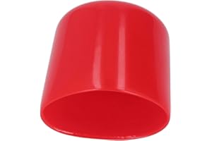 SEAFRONT Cappucci Protettivi per Filettatura Flessibile e Leggera 20PCS Coperchi Terminali per Tubi Tondi in PVC Rosso Cappucci Protettivi per Filettatura Tappi Terminali in Gomma (20 mm)