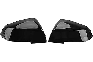 KYYET Door Mirror Covers Caps, Replacement Rearview Side Mirror Covers Trim For F20 F22 F23 F30 F31 F32 F33 F36 F87 M2 X1 E84(Gloss Black)