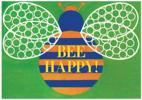 Bee Happy Birthday Card