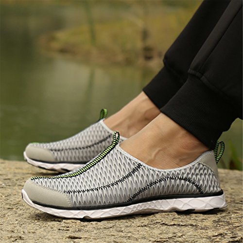 SAGUARO Badeschuhe Wasserschuhe Mesh Schnell Trocknend Aqua Slip on Schuhe Sommer Strandschuhe Surfschuhe Wanderschuhe für Unisex Damen Herren - 7
