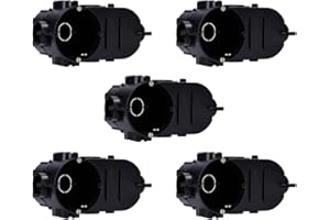 Voxura Unterputz-Elektronikdose Schalterdose Gerätedose Tunnel 149x67x60mm Einbauöffnung Ø 60mm Einbautiefe 67mm tief UP schwarz 5 Stück