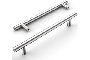 Amerdeco 12 pezzi Maniglie per Mobili da Cucina Nickel rotto Maniglie cucina Distanza fori 160 mm armadietti in acciaio inossidabile per mobili da cucina Decorazioni per la casa