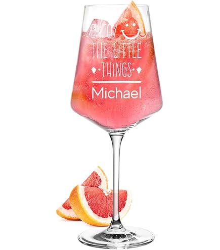 Feuerbox Personalisiertes Lillet Glas - Dein Name Graviert Für Cocktails & Aperitif