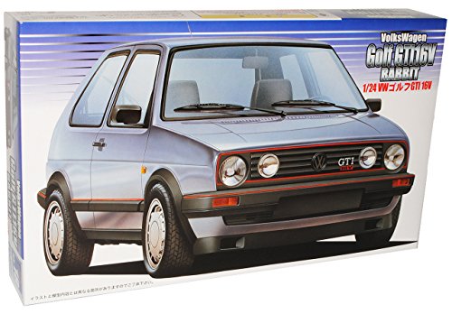 Preisvergleich Produktbild Fujimi Volkwagen Golf ii 2 GTI 3 TÜrer Silber Silver Bausatz Kit 1 / 24 Modellauto Modell Auto
