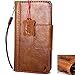 Produktbild Original Vintage Leder Case für Apple iPhone X Wallet Natural handmade Safe Retro 60er-Jahre classic10 Pro Davis