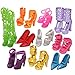Price comparison product image Bluelans® 10 Pairs Assorted Cute Doll Shoes Boots for Barbie Doll Different Styles