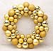 Produktbild Queta Weihnachtskugeln Baumschmuck Weihnachtsbaum Weihnachtskugeln Set 55pcs Weihnachtsball Girlande für Weihnachten Dekoration (Golden)