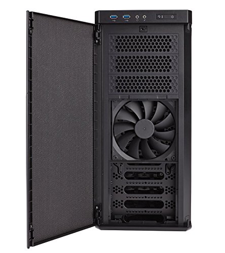 Corsair CC-9011071-WW Carbide Series 330R Titanium Mid-Tower ATX Silent Computer Gehäuse, Schwarz/Titanium - 6