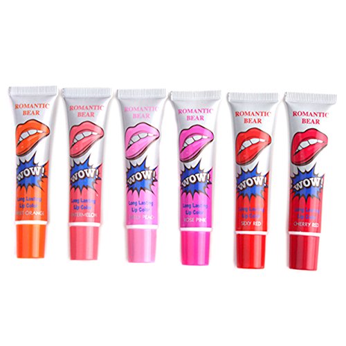 Lalang 6 Farben Wasserdicht nicht verblassen Peel Off Lip Gloss Wasserlippenglanz - Lippenstift