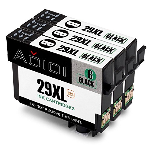Aoioi (3 Schwarz) Kompatibel Tintenpatronen Ersatz für Epson 29XL 29 3er-Pack für Epson XP-342 XP-332 XP-345 XP-442 XP-445 XP-432 XP-247 XP-335 XP-235 XP-245 XP-435 XP-330 XP-430 Patronen