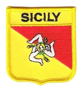 Wappen Aufnäher Patch Italien - Sizilien Flagge Fahne