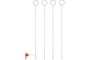 JIEDDEY Sewing Loop Turner Hook,4 PCS Long Loop Turner Tool with Latch Sewing Tool Loop Turner Hook for Fabric Belts Strips DIY Knitting Accessories