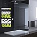 Produktbild Sogood Luxus Duschwand Duschabtrennung Bremen2K 80x200 Walk-In Dusche mit Stabilisator aus Echtglas 10mm ESG-Sicherheitsglas Klarglas inkl. Nanobeschichtung