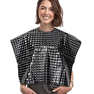 KeyZone Professional Waterproof Hair Dye Cape Rebonding Capes Hot oil Cape Hairdressing Capes For Salon Black Plaid