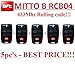 Produktbild 5 X BFT Mitto B RCB04 R1 handsender 4-kanal 433.92Mhz fernbedienung. Rolling code!!! Die neue Version von BFT Mitto4. 5 Stücke für den besten Preis!!!