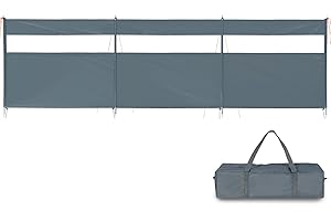 REDCAMP Wind Breakers for Camping, Heavy Duty Camping Windbreaker Outdoor Caravan Privacy Shield with Top Window