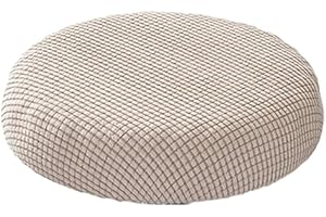 eexuujkl Round Cushion Stool Covers For Comfortable Seating Removable Machine Washable Cover Polyester Stool Cushions Seat Covers, khaki