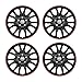 Produktbild 14" Radkappen Radzierblenden Radblenden HERO GTR schwarz rot ABS Kunststoff 4er Pack