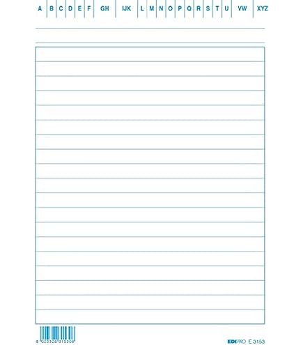 Schede Ginecologiche Edipro - 50 Schede Doppie Formato 17x24 Cm, Colore Verde Per Archivio Medico