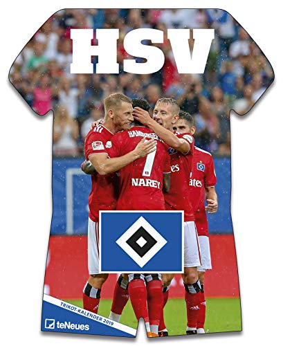 Hamburger SV 2019 - Fussball Kalender, Trikotkalender, Kalender HSV 2018 - 34 x 42 cm
