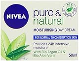 Nivea Pure and Natural Moisturising Face Day Cream - 50 ml