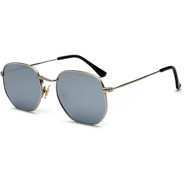 Occhiali Da Sole Aviatore Oversize Retro Anni 70 - Donna Uomo - Montatura Nera Lenti Chiare