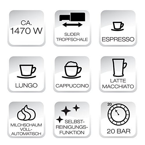BEEM i-Joy Café Ultimate 20 bar, Espresso-Siebträgermaschine mit 20 bar und integriertem Milchaufschäumer, chrom-schwarz - 15